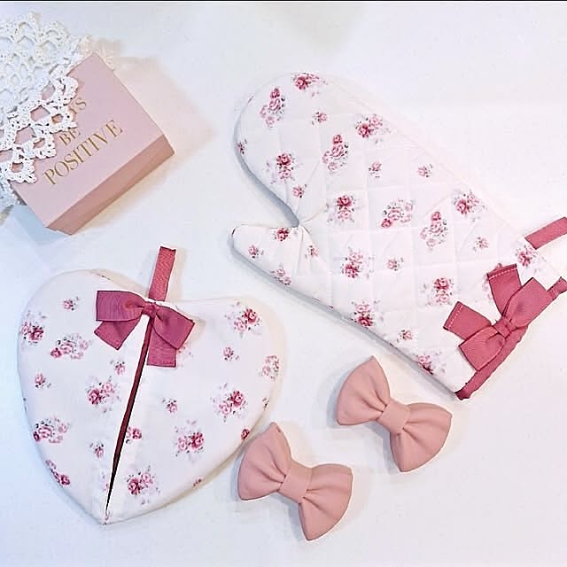 Kitchen,新生活,LIXILキッチン,ピンクのキッチン,LIXILアレスタ,ミトン♡,鍋つかみ♪,Francfranc,アクシーズファム chinaminの部屋