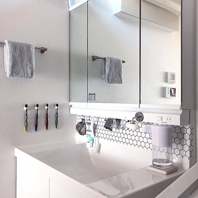 Bathroom,洗面所,ホワイトインテリア,すっきり暮らしたい,シンプルに暮らしたい ai.saの部屋