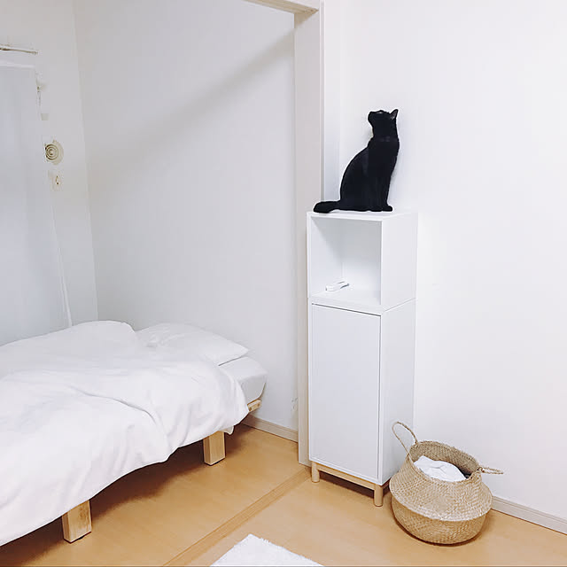 Bedroom,EKET,IKEA,無印良品,一人暮らし,黒猫,ひとり暮し,猫と暮らす,ひとり暮らしをとことん楽しむ！ kuroの部屋