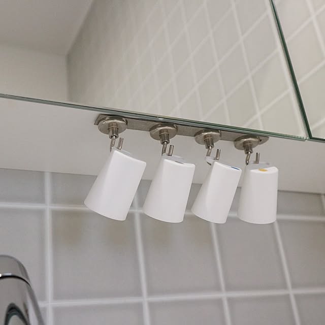 Bathroom,DIY,ホワイトインテリア,シンプルインテリア,吊り下げ収納,洗面所 収納 aya_blueの部屋