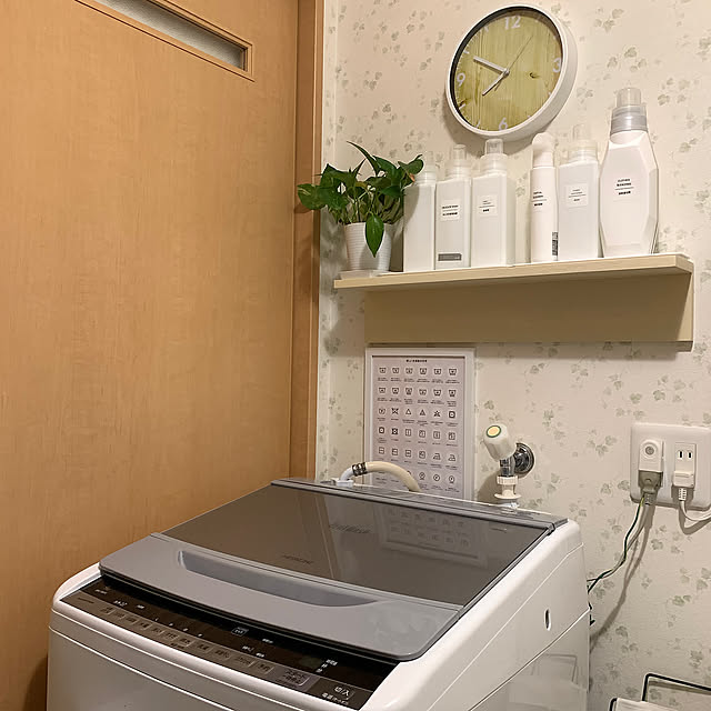 Bathroom,LACOLE,洗濯機上収納,セリア,ニトリ reonaの部屋