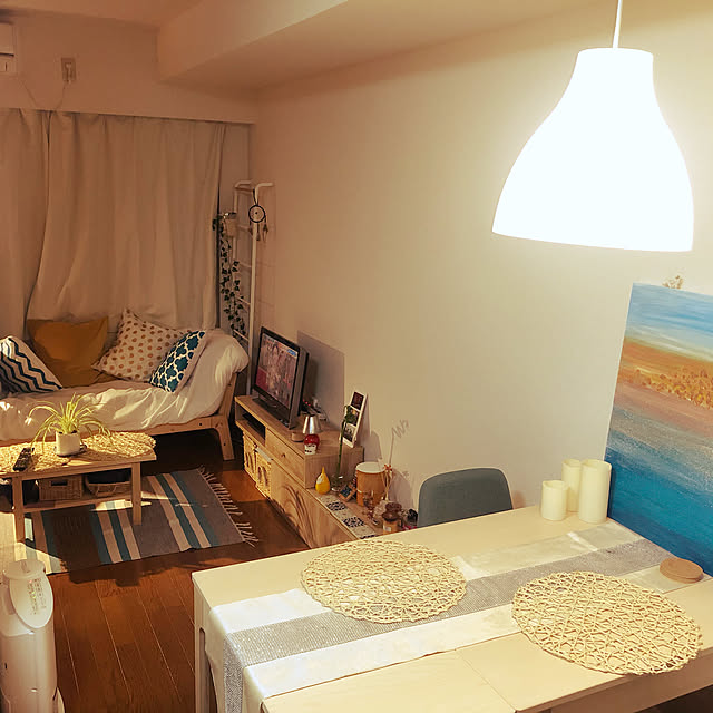 「28m2。より広く心も豊かに♪好きなこと・色も楽しむゆったりレイアウト」 by nyasさん