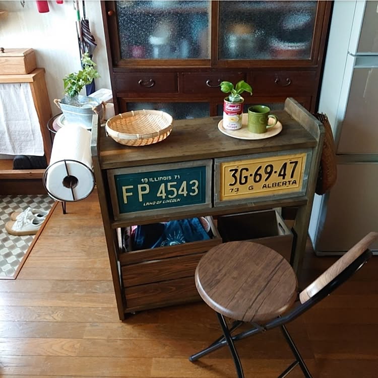 取付無料！北欧風ナチュラル木目調おしゃれアンティークキッチン