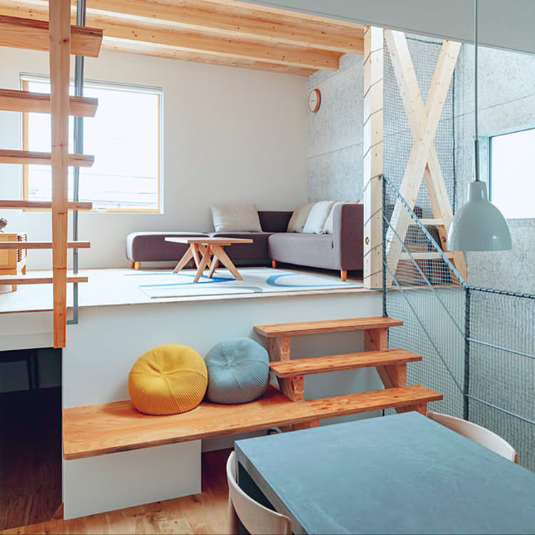 「立体感のある住まいの特徴を魅せる、北欧×シンプルな空間」 by makimakiさん
