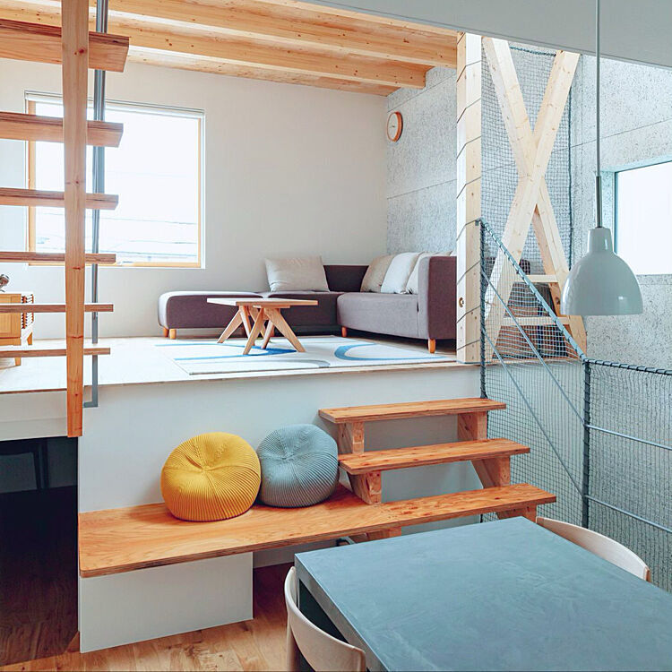 「立体感のある住まいの特徴を魅せる、北欧×シンプルな空間」 by makimakiさん
