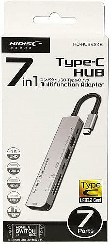 リーダーライター HD-HUBV248 Type-C HUB 磁気研究所 管理No. 4984279870037