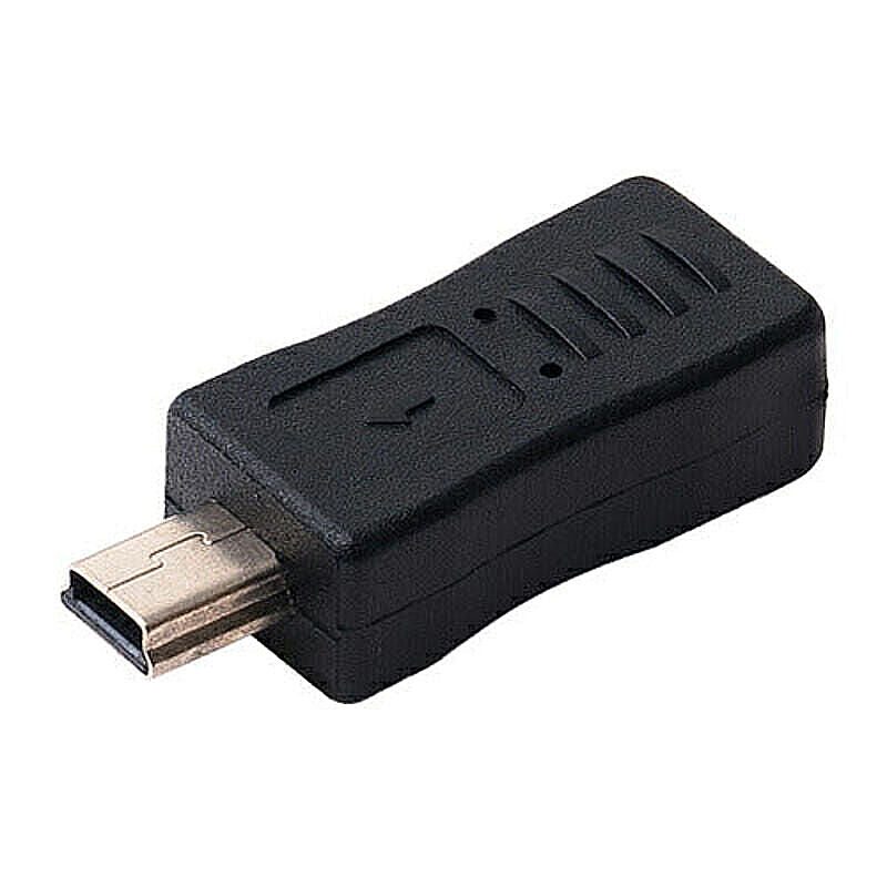 ミヨシ USB2.0 microB-miniB コネクタ変換アダプタ ブラック USA-MCMI 管理No. 4951241144021