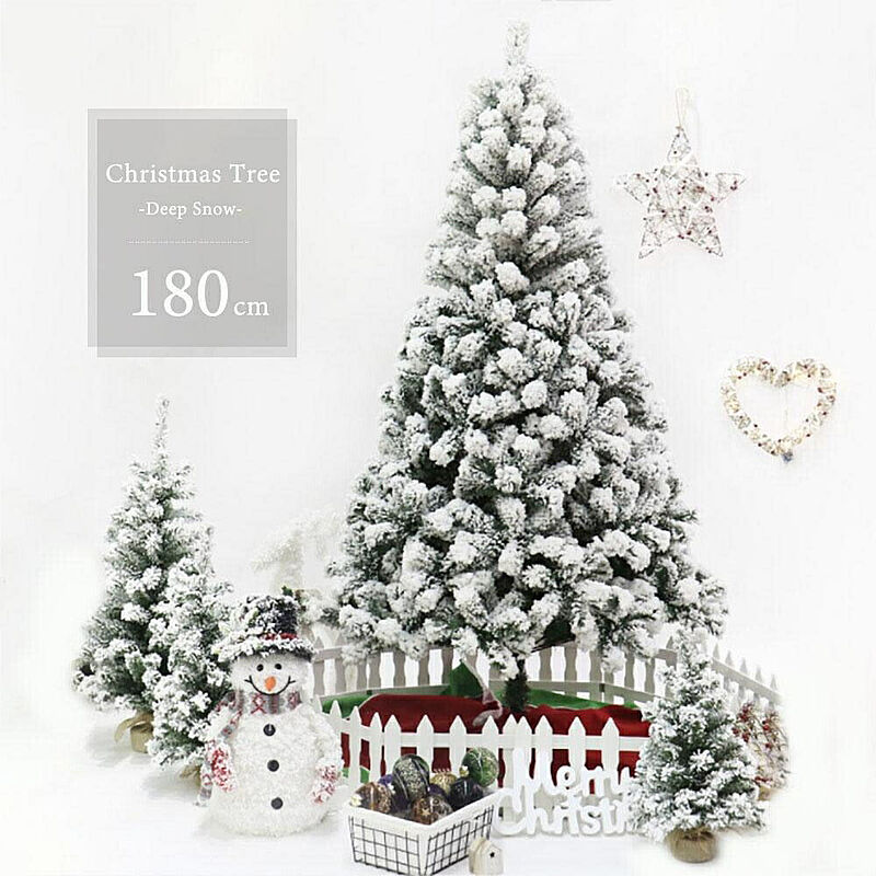 クリスマスツリー ディープスノー 180cm ツリー オーナメント 誕生日 飾り付け 室内 デコレーション 装飾メリークリスマス