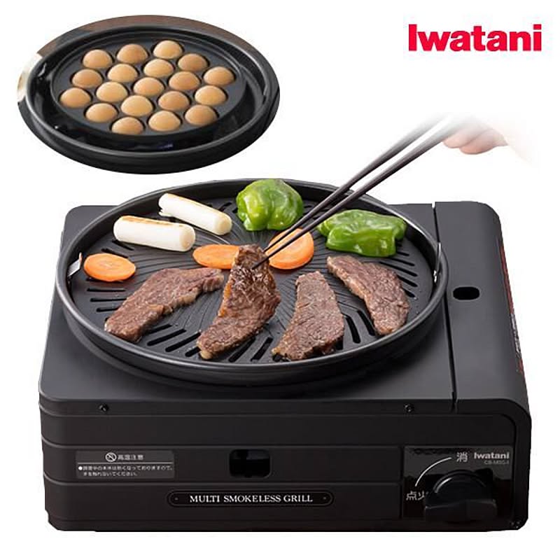 【入荷予定：6月末頃】Iwatani イワタニ マルチスモークレスグリル 焼肉グリル 焼き肉プレート たこ焼きプレート ごとく付き 鍋 カセットコンロ 卓上コンロ