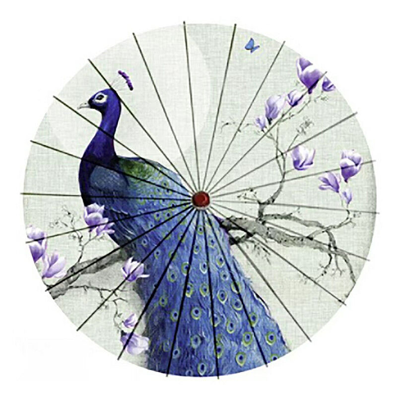 傘 和傘 孔雀 クジャク 和風傘 かさ 木製 雨傘 和風 和柄 レディース UVカット SNS 撮影用 アンブレラ ゴシック クラシック 日傘 婦人傘
