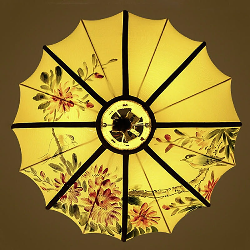 ライト 和柄 提灯 ランプ 花 鳥 鶯 ウグイス 枝 木 花柄 Lamp 中華屋 和室 高級 間接照明 天井照明 おしゃれ照明 オシャレ照明 天井ライト 通販 Roomclipショッピング