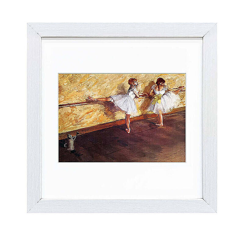 Edgar Degas（エドガー ドガ） バーで練習する踊り子たち アートポスター（フレーム付き） m11544