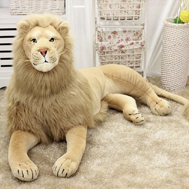 ぬいぐるみ ライオン クッション 特大 1.1m LION 百獣の王 抱き枕 動物 アニマル かわいい チャーミング おもちゃ 誕生日 クリスマス ギフト