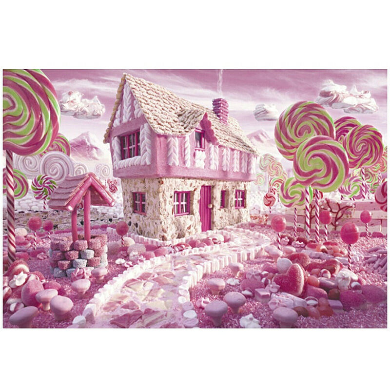 ジグソーパズル お菓子の家 1000ピース キャンディー お菓子 おやつ ピンク チョコレート 甘い 砂糖 飴 シロップ ハウス アメ 知育玩具 知育 知育 幼児 子供