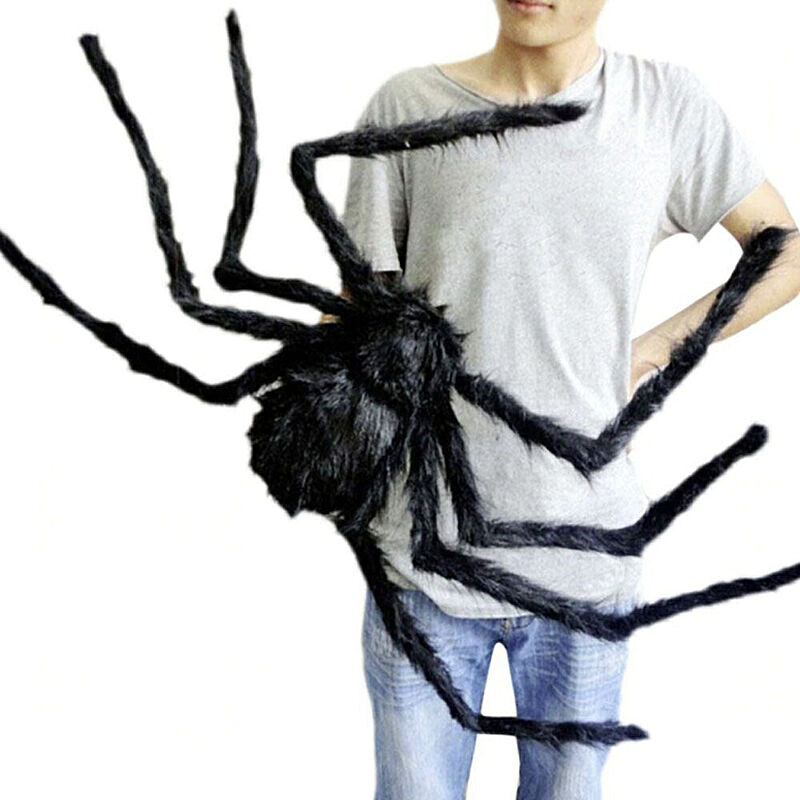 ぬいぐるみ 玩具 蜘蛛 クモ 81cm スパイダー 特大 おもしろ ドッキリ 飾り ハロウィン 特大サイズ パーティーグッズ 恐怖 悪ふざけ
