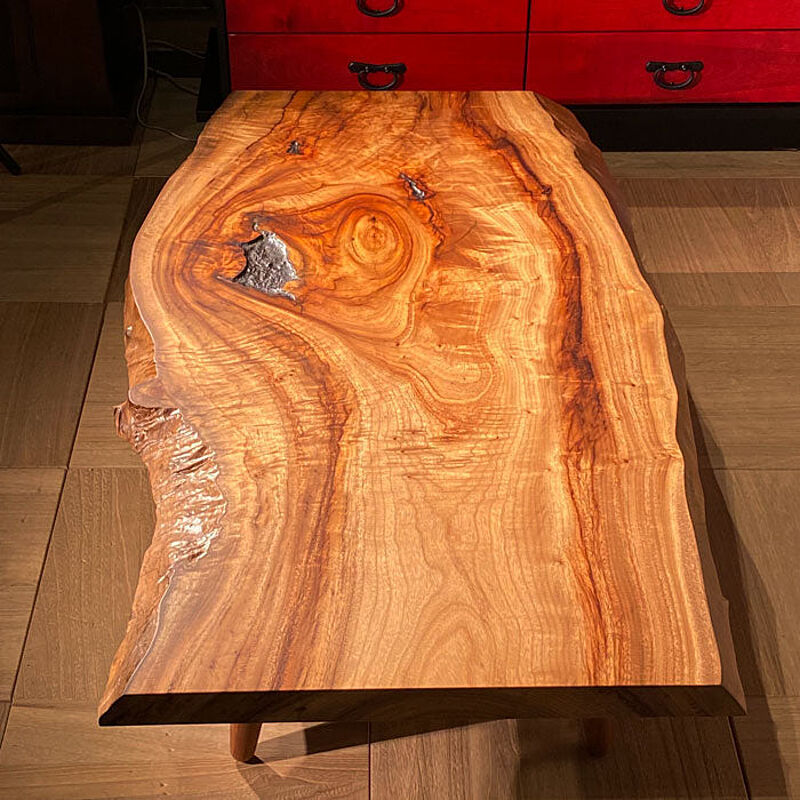 座卓 一枚板 テーブル アンティーク レトロ 和室-
