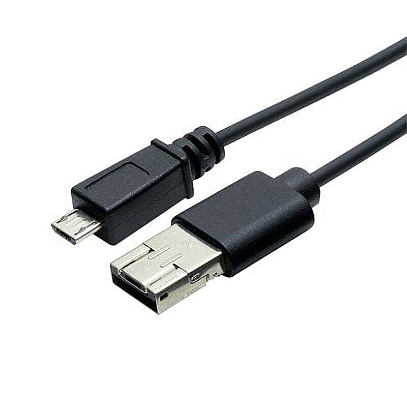 ミヨシ シェア機能付きmicroUSBケーブル 黒 1m USB-MS201/BK 管理No. 4951241136606