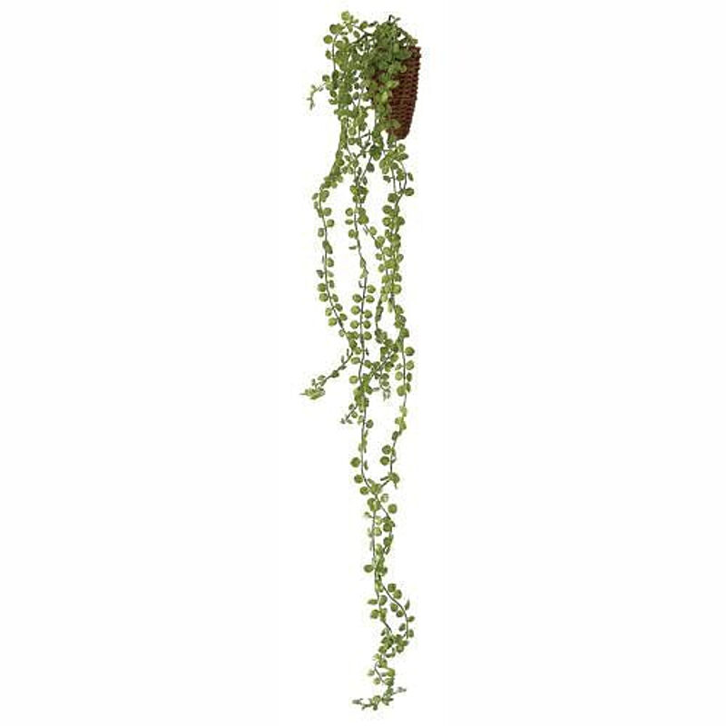 【フェイクグリーン】光触媒インテリアプランツバスケット 壁掛け ビーンバイン 造花