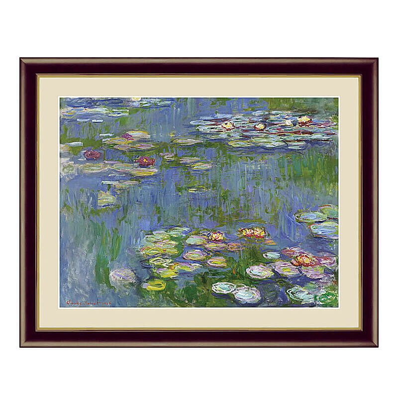 Claude Monet（クロード・モネ） 睡蓮 アートポスター（フレーム付き） m10778