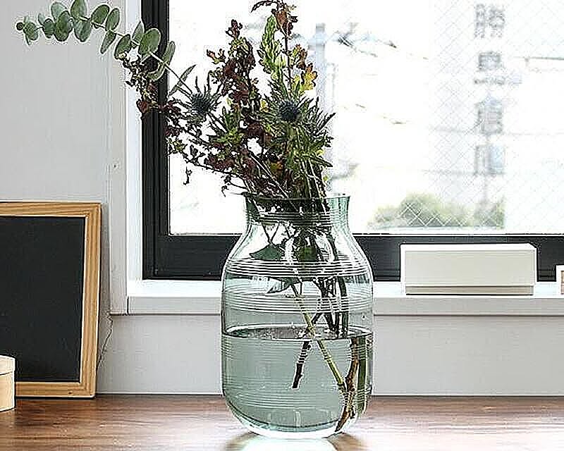 ケーラー オマジオグラス ベース L 280mm グリーン Kahler Omaggio Glass