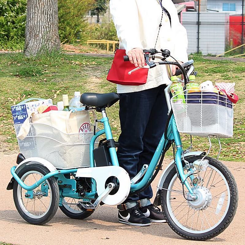 365（ミムゴ） アシらくミニ 電動アシスト三輪自転車【255】/MG 
