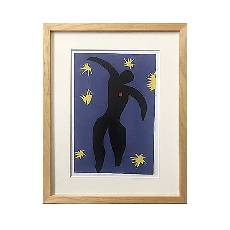 Henri Matisse（アンリ マティス） Icarus from Jazz 1947 アートポスター（フレーム付き） m11882