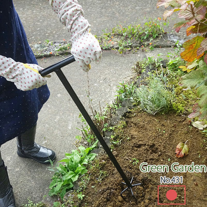 土ほぐし ロング No 431 日本製 Greengarden グリーンガーデン 小林金物 庭 花壇 農業 家庭菜園 園芸 ガーデニング 中耕 土ならし 土起こし 国産 小kd 通販 Roomclipショッピング