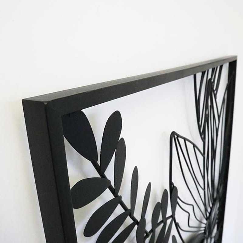 かわ畑貿易 再入荷 アイアン壁飾り フラワーモノトーンc アートパネル モノクロ 1808tsf006のレビュー 口コミとして参考になる投稿1枚