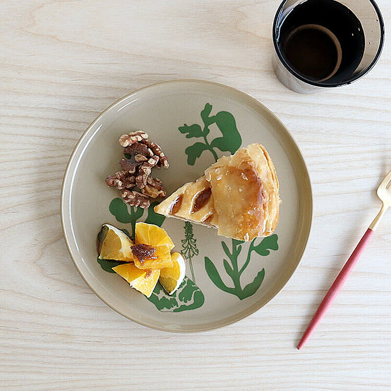 ♡マリメッコ　エロクーン　ヴァルヨット　20cm 北欧　食器　植物　プレート　皿 マリメッコ エロクーン ヴァルヨット プレート 20cm ホワイト グリーン