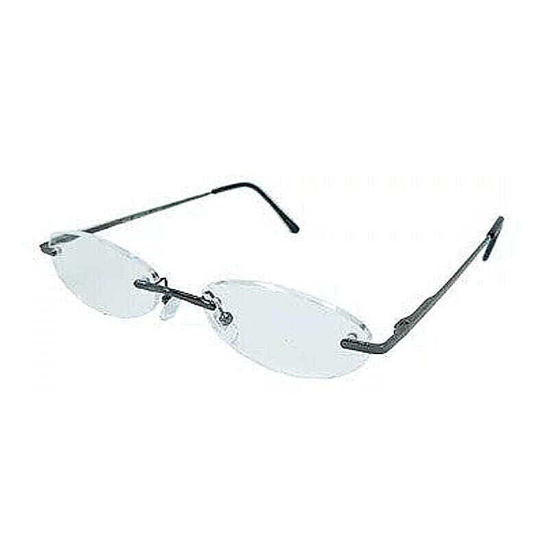 老眼鏡 シニアグラス ふちなしタイプ 1.0度 ブラック ｴｰﾙ AF101S 1.0 管理No. 4582477070008