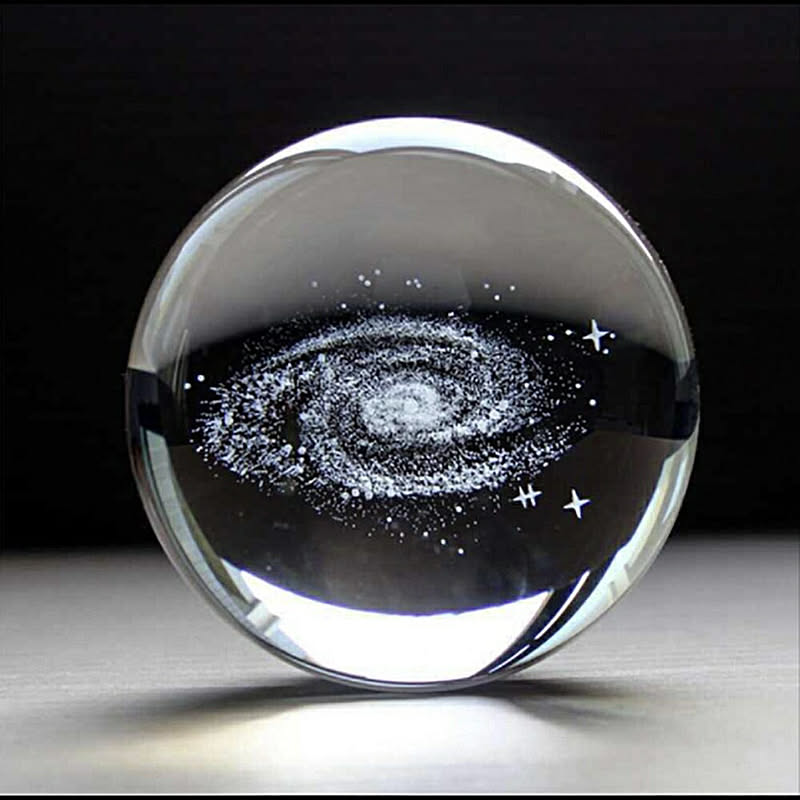 人工 溶錬 水晶玉 10cm