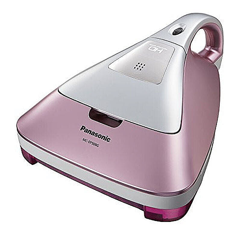 梅雨対策 PM2.5 パナソニック 紙パック式 ふとんクリーナー ハウスダスト 発見センサー搭載 ピンクシャンパン MC-DF500G-P 管理No. 4549077502063