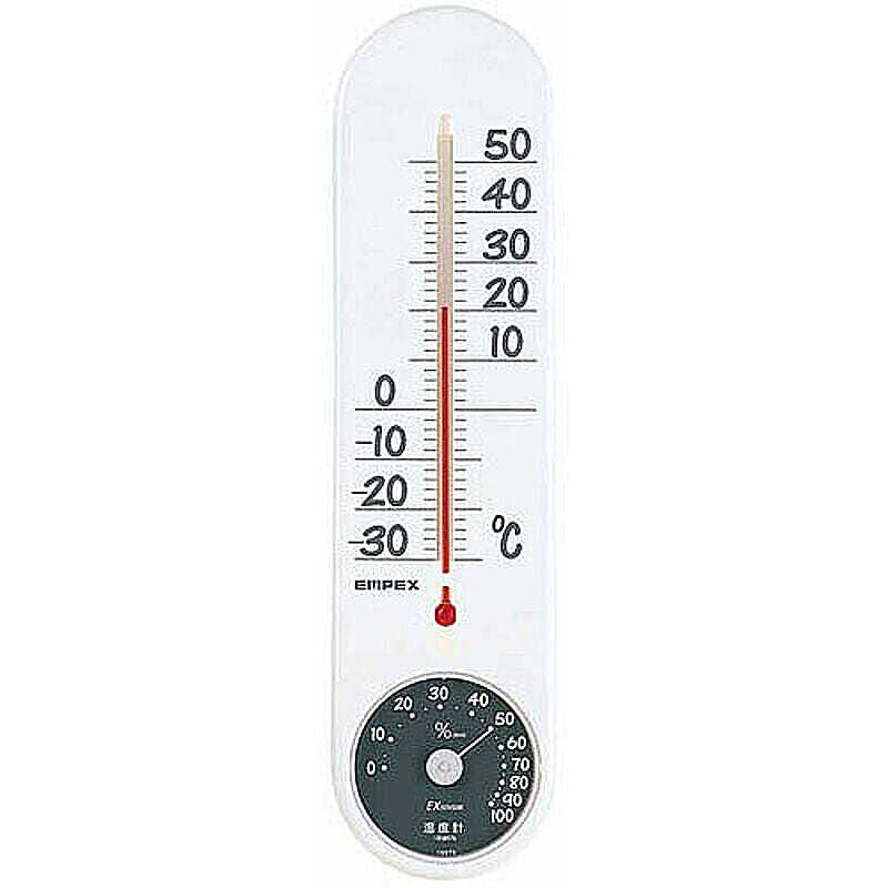 EMPEX 温・湿度計 くらしのメモリー温・湿度計 壁掛用 TG-6621 ホワイト 管理No. 4961386662106