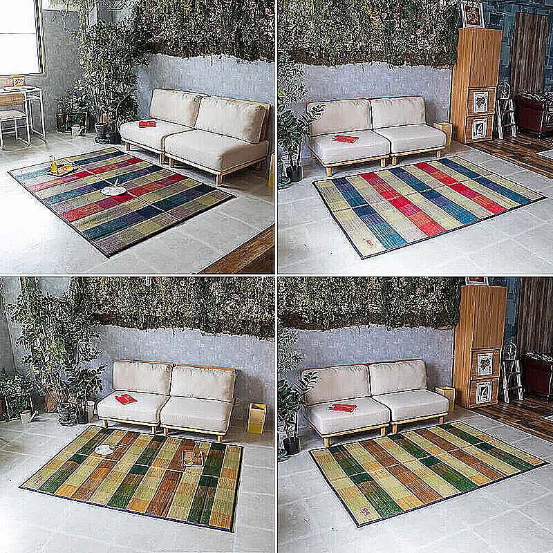 Aldi（アルディ） 国産い草ラグマット デニム生地タイプ 191cm×191cm m11330 通販 RoomClipショッピング