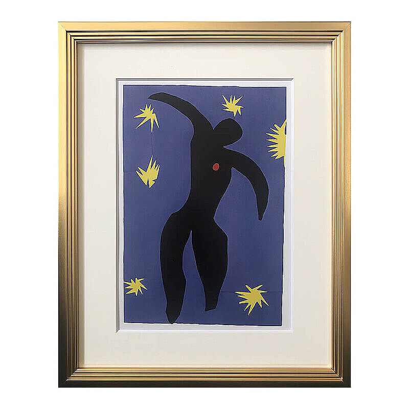 Henri Matisse（アンリ マティス） Icarus from Jazz 1947 アートポスター（フレーム付き） m11887