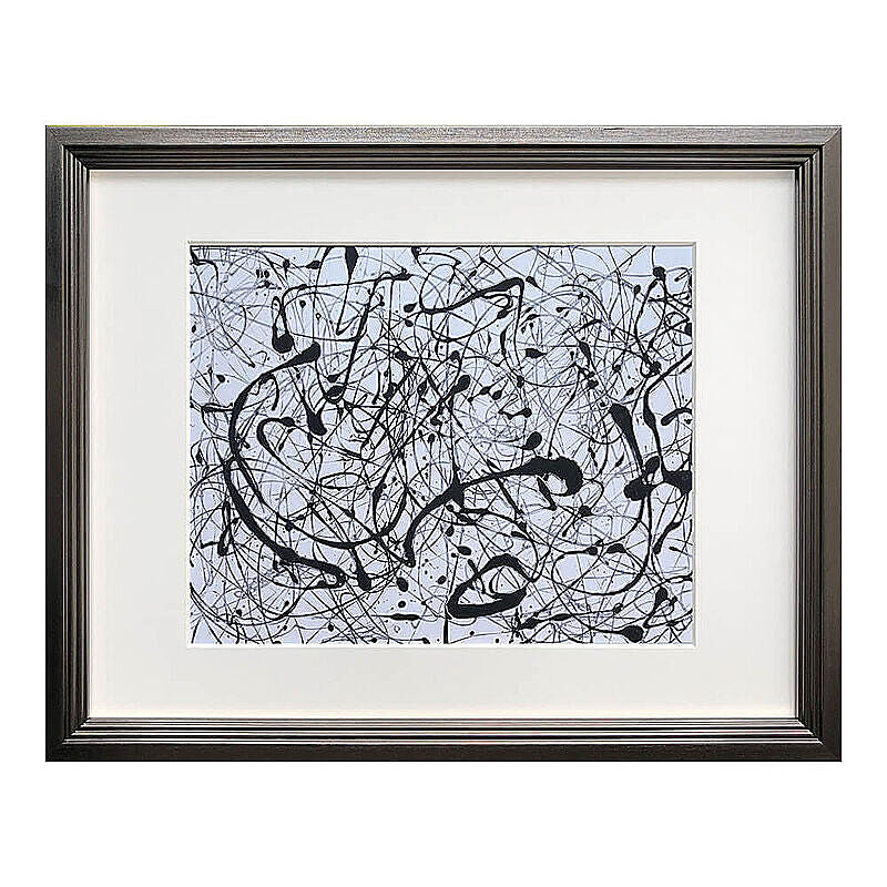 Jackson Pollock（ジャクソン ポロック） Number 14 アートポスター（フレーム付き） m11926