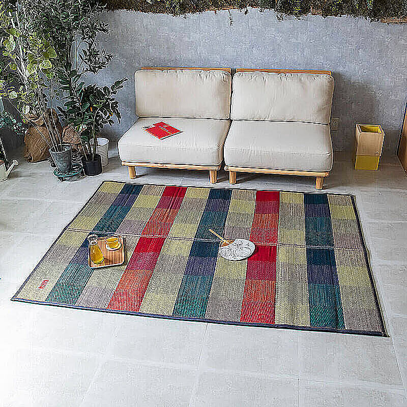 Aldi（アルディ） 国産い草ラグマット デニム生地タイプ 191cm×191cm m11330 通販 RoomClipショッピング