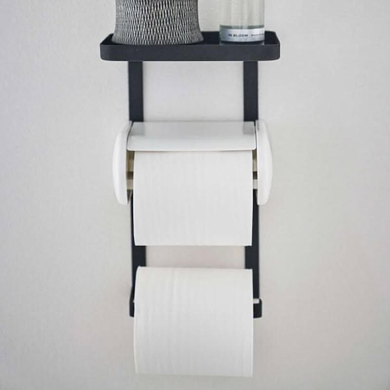 山崎実業 トイレットペーパーホルダー上ラック 2段 タワー tower - 通販 | RoomClipショッピング 山崎実業 トイレットペーパーホルダー上ラック 2段 タワー tower - 通販 | RoomClipショッピング