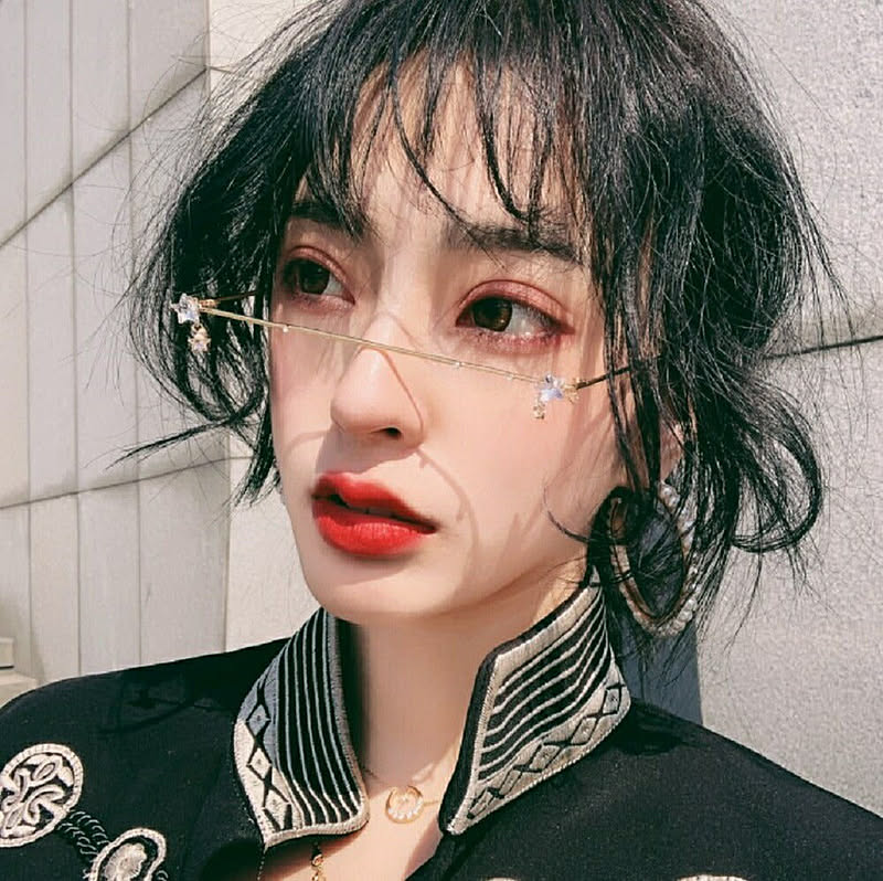 メガネ 眼鏡 ワイヤーグラス ゴールドorシルバー Wire Glasses Jewelry ジュエル ジュエリー ジルコニア 星 スター チェーン クリスタル オルチャン 通販 Roomclipショッピング
