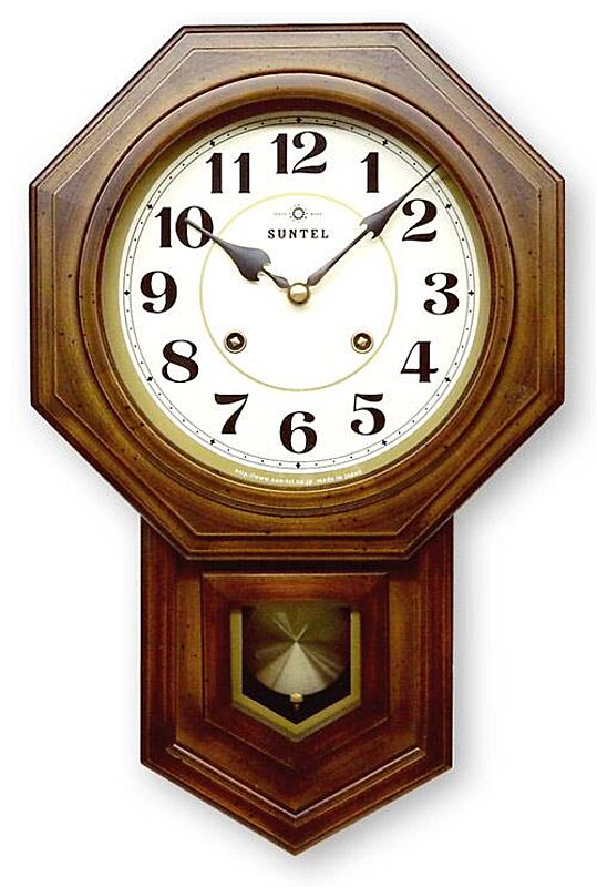 渦本振り子時計　ＱＬ688　アラビア数字/ローマ数字