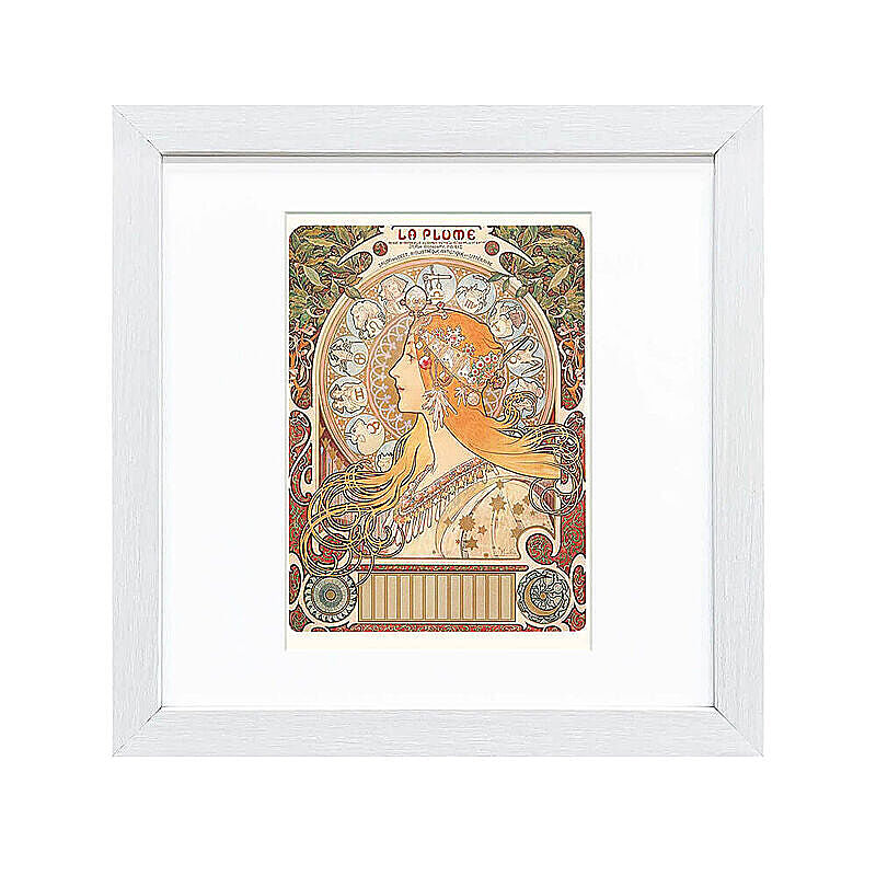 Alfons Mucha（アルフォンス ミュシャ） 黄道十二宮 アートポスター（フレーム付き） m11460