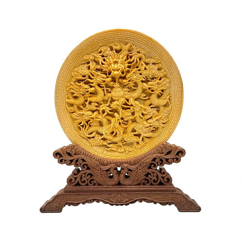 装飾品 やろ 工芸品 置物 銅盤 細工 銅 浮彫り万事師表仏堂聖人孔子