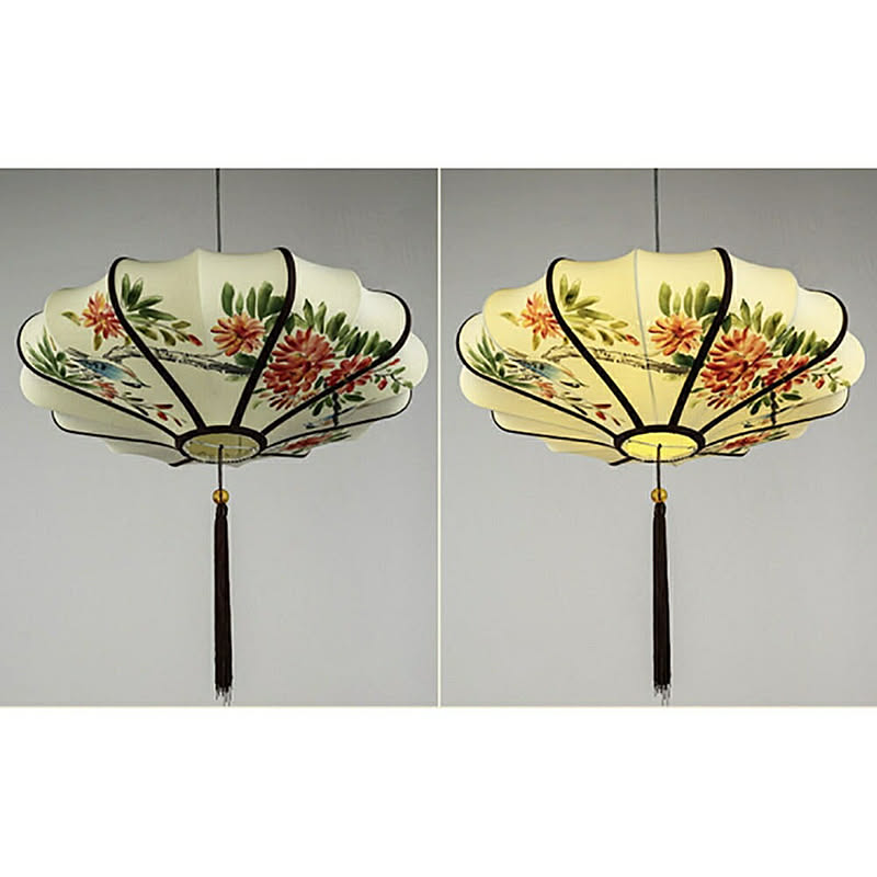 ライト 和柄 提灯 ランプ 花 鳥 鶯 ウグイス 枝 木 花柄 Lamp 中華屋 和室 高級 間接照明 天井照明 おしゃれ照明 オシャレ照明 天井ライト 通販 Roomclipショッピング
