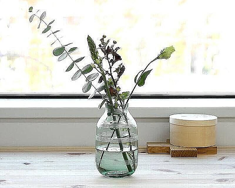 ケーラー オマジオグラス ベース ミニ 140mm グリーン Kahler Omaggio Glass