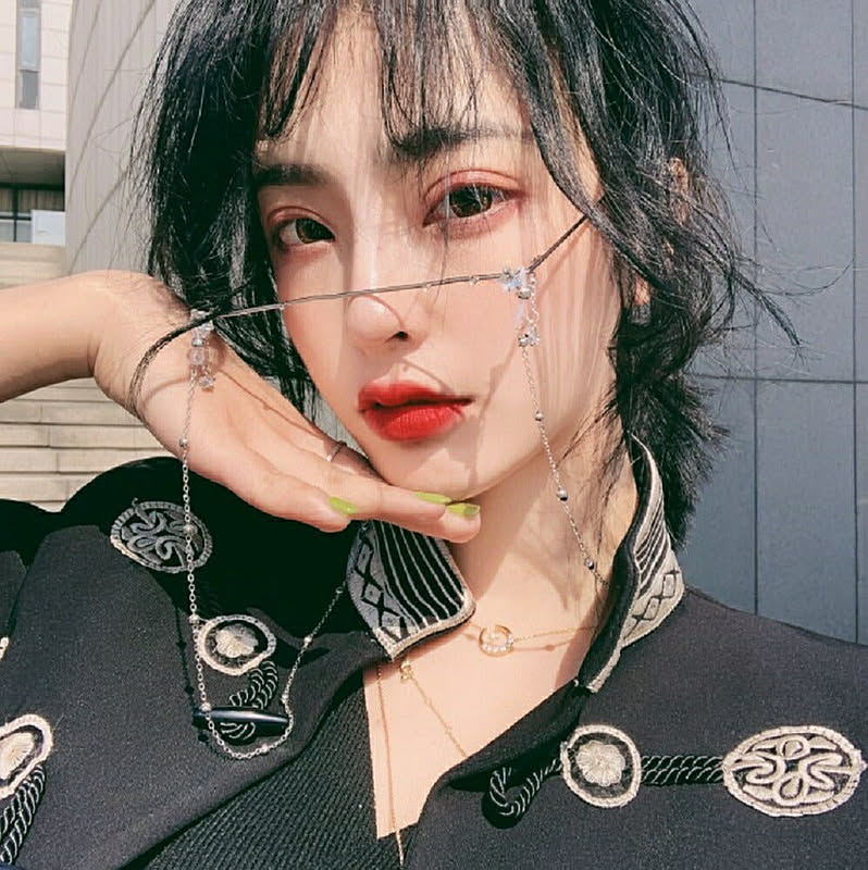 メガネ 眼鏡 ワイヤーグラス ゴールドorシルバー Wire Glasses Jewelry ジュエル ジュエリー ジルコニア 星 スター チェーン クリスタル オルチャン 通販 Roomclipショッピング