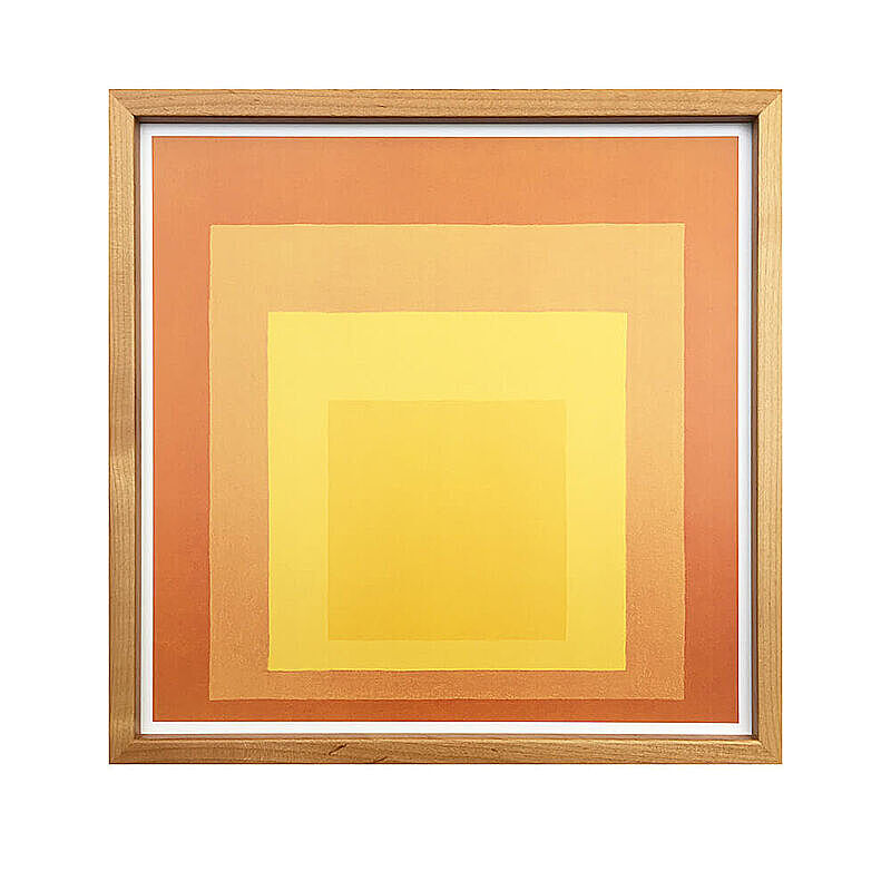 Josef Albers（ヨゼフ アルバース） Homage To The Square アートポスター（フレーム付き） m11957