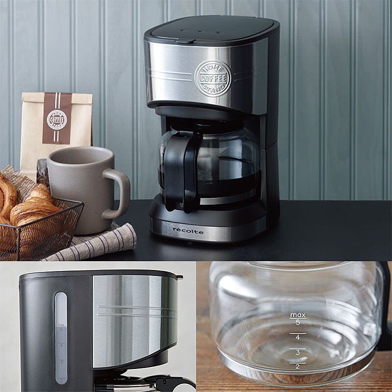 récolte(レコルト) HOME COFFEE STAND ホームコーヒースタンド RHCS-1 コーヒーメーカー/５杯分/パーマネントフィルター  - 通販 | RoomClipショッピング