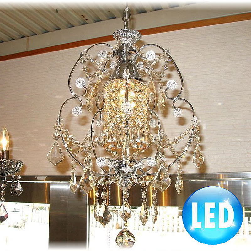 【LED付き！】新品 ニュータイプ ワンポイント クリスタル シャンデリア！照明 照明器具 シャンデリア led おしゃれ 安い 北欧 アンティーク
