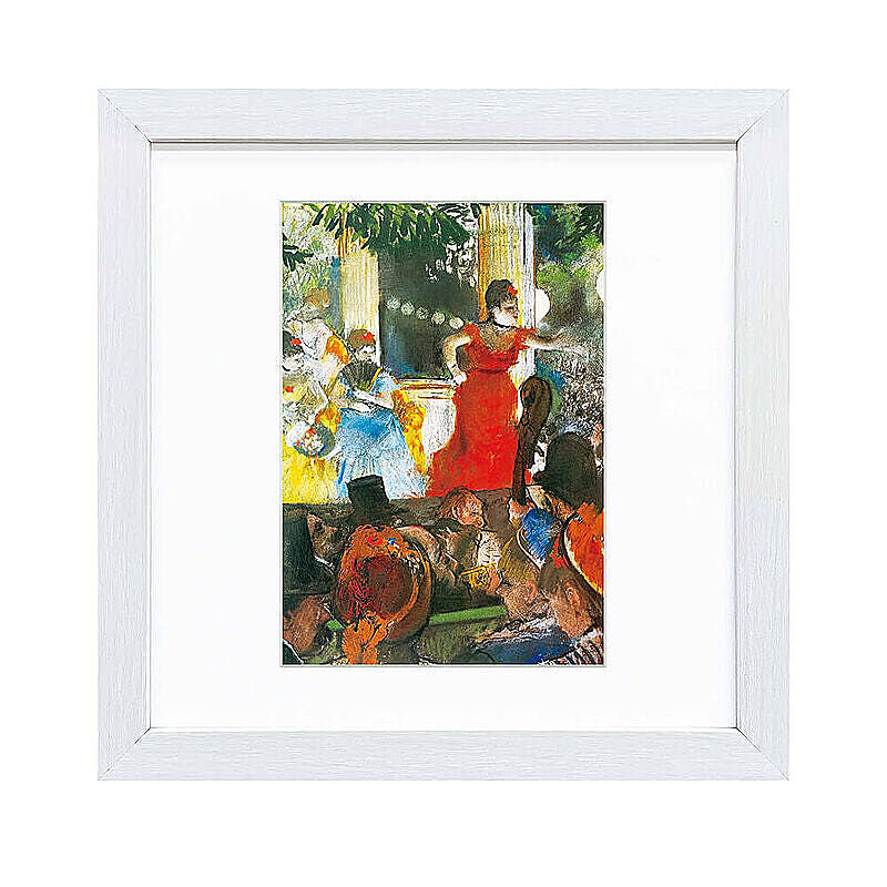 Edgar Degas（エドガー ドガ） カフェ・コンセール：レザンバサドゥール アートポスター（フレーム付き） m11543