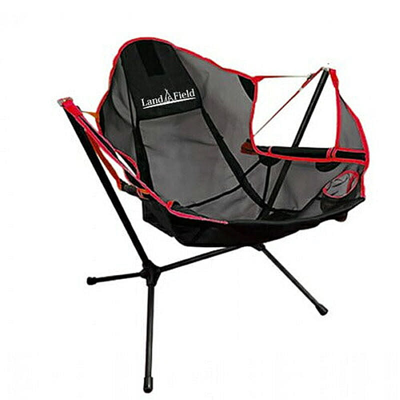 Land Field キャンピングスイングチェア スイングチェア ゆらゆら アウトドア キャンプ チェアリング レッド LFOSC010